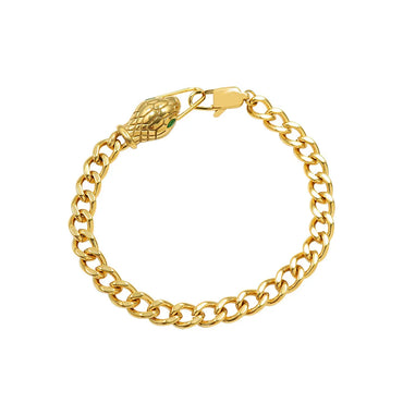 Fashion Animal 304 Stainless Steel 18K Gold Plated Zircon Bracelets In Bulk