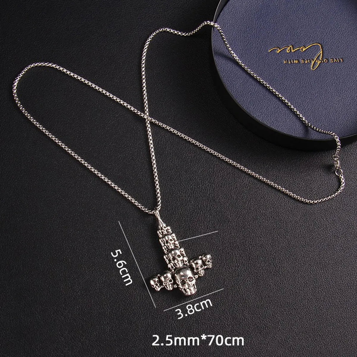 Fashion Snake Stainless Steel Plating Pendant Necklace 1 Piece