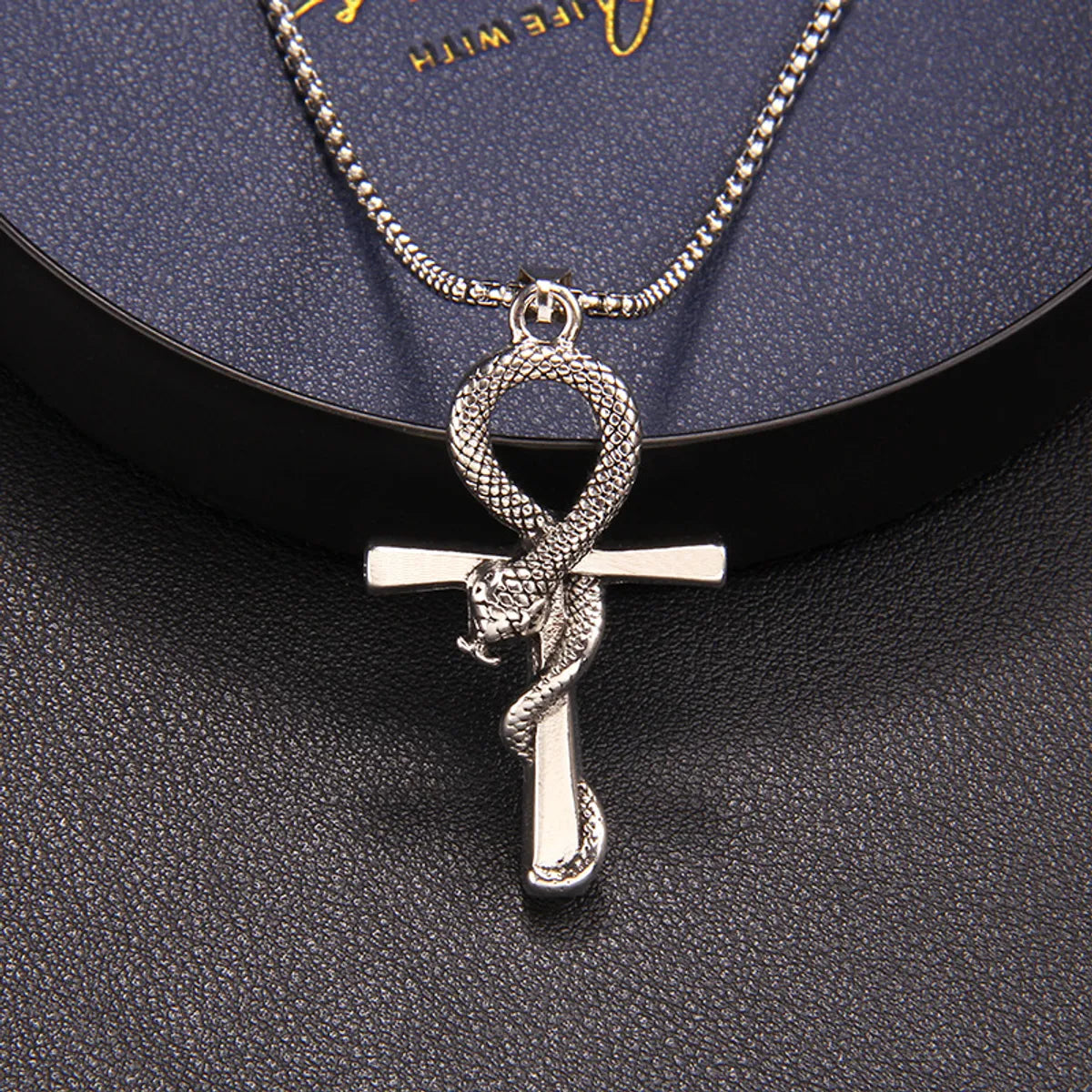 Fashion Snake Stainless Steel Plating Pendant Necklace 1 Piece