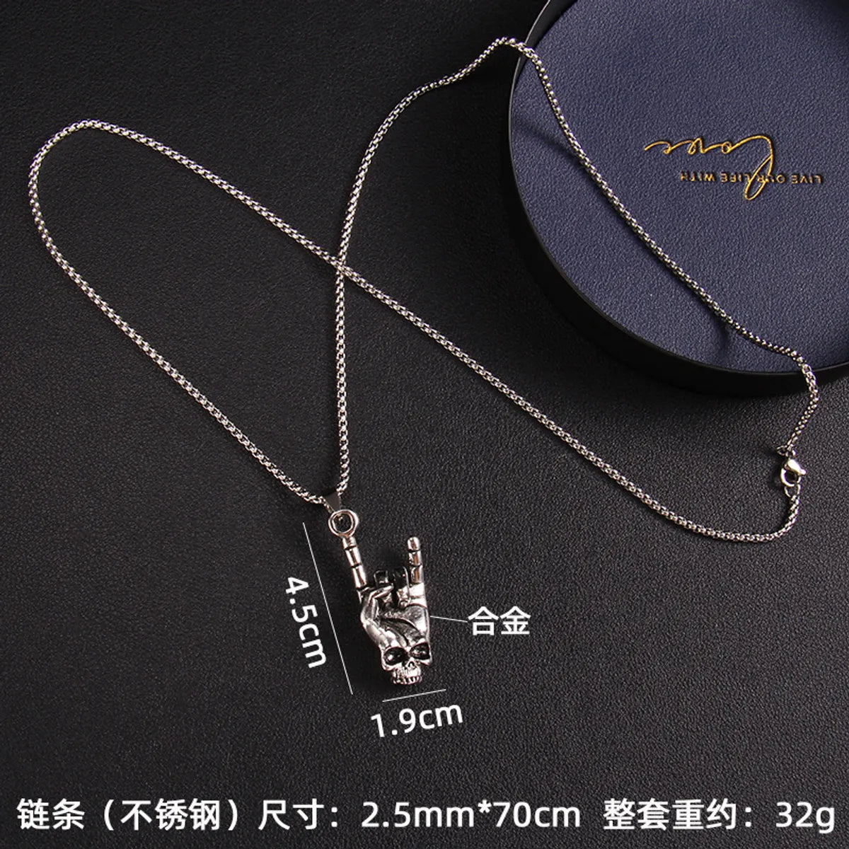 Fashion Snake Stainless Steel Plating Pendant Necklace 1 Piece