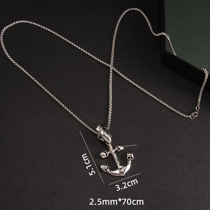 Fashion Snake Stainless Steel Plating Pendant Necklace 1 Piece