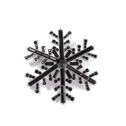 Fashion Snowflake Imitation Pearl Alloy Rhinestone Women'S Brooches