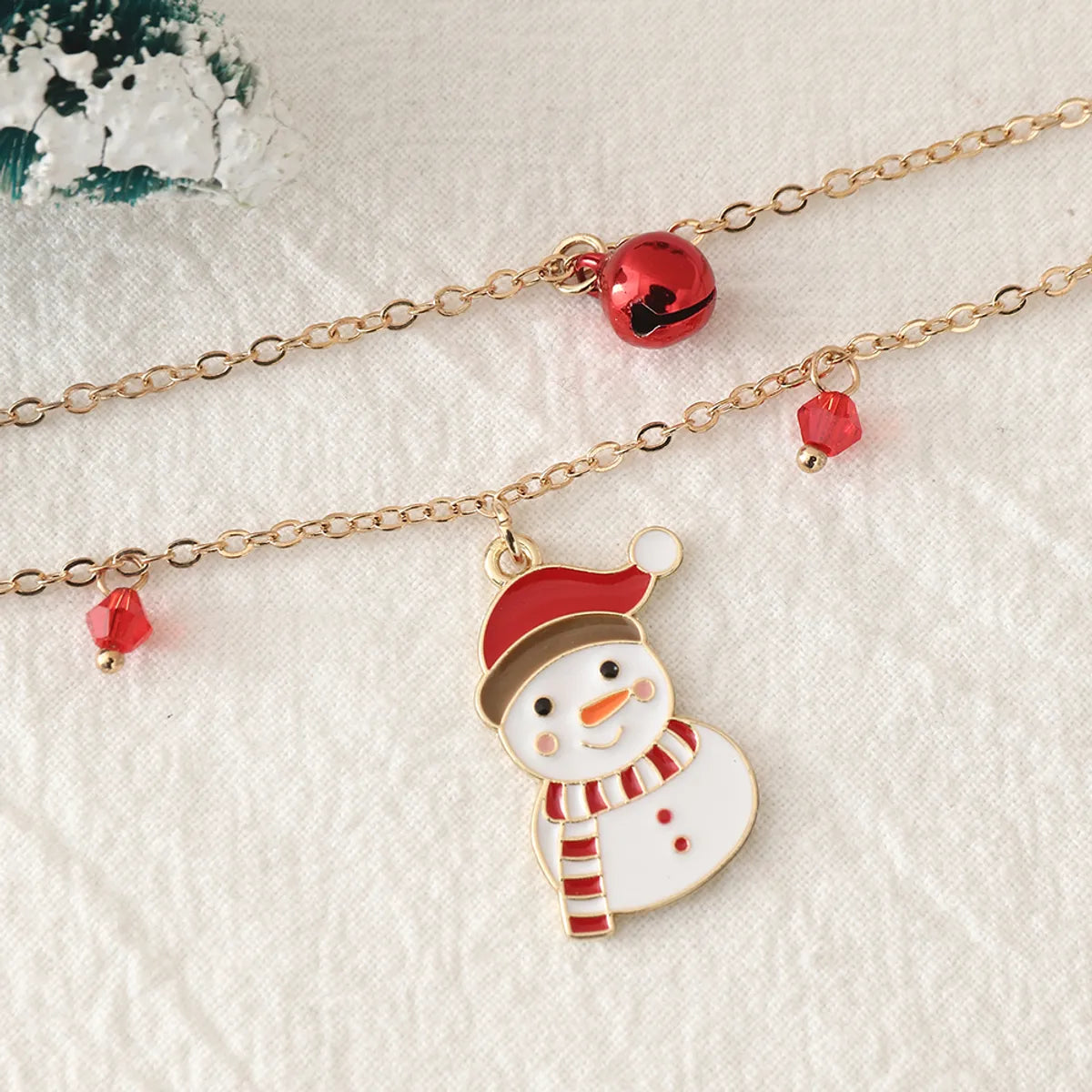 Fashion Snowman Metal Wholesale Layered Necklaces