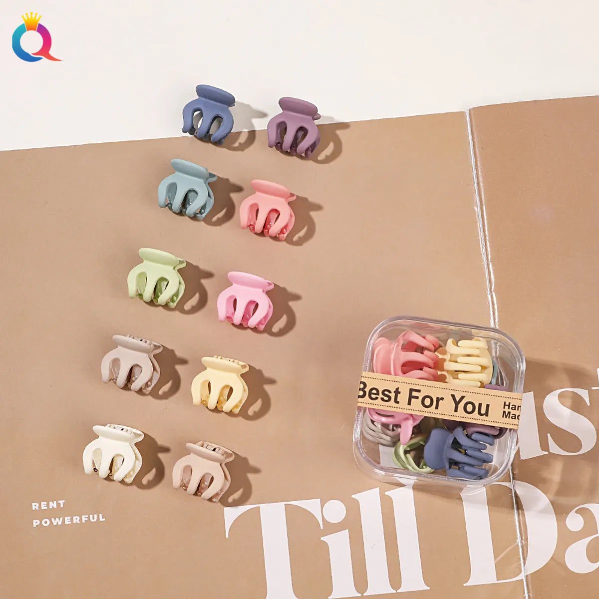 Fashion Solid Color Abs Hair Clip 1 Set