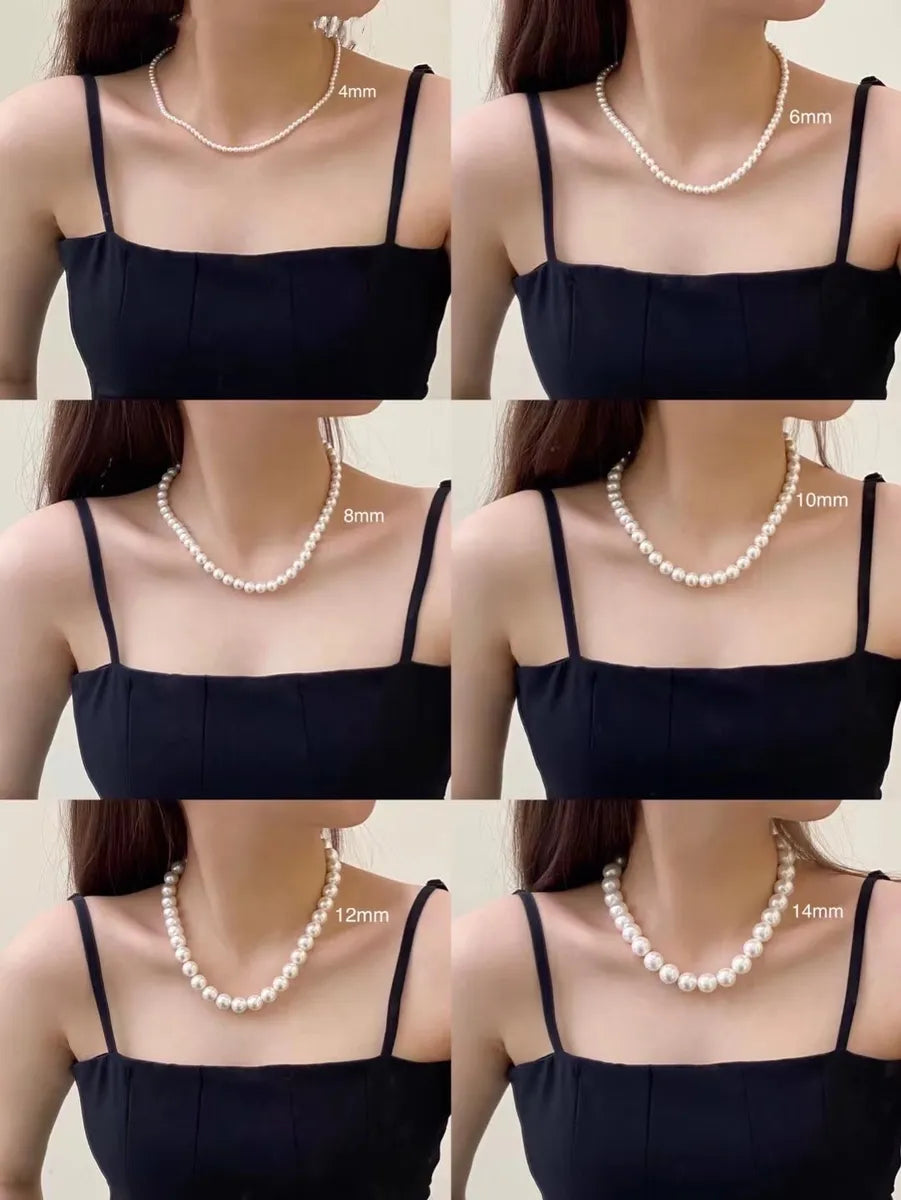 Fashion Solid Color Artificial Pearl Alloy Women's Necklace 1 Piece