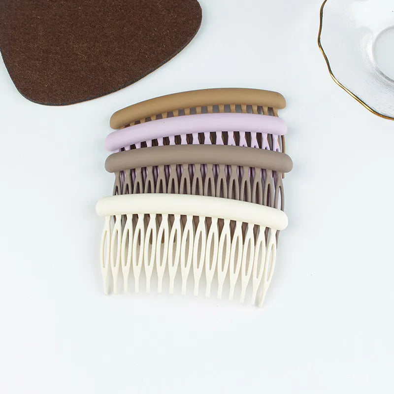 Fashion Solid Color Arylic Hollow Out Insert Comb 1 Piece