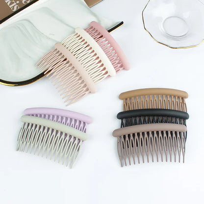 Fashion Solid Color Arylic Hollow Out Insert Comb 1 Piece