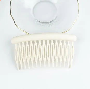 Fashion Solid Color Arylic Hollow Out Insert Comb 1 Piece