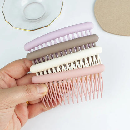 Fashion Solid Color Arylic Hollow Out Insert Comb 1 Piece