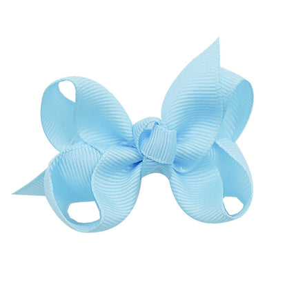 Fashion Solid Color Bow Knot Cloth Hair Clip 1 Piece