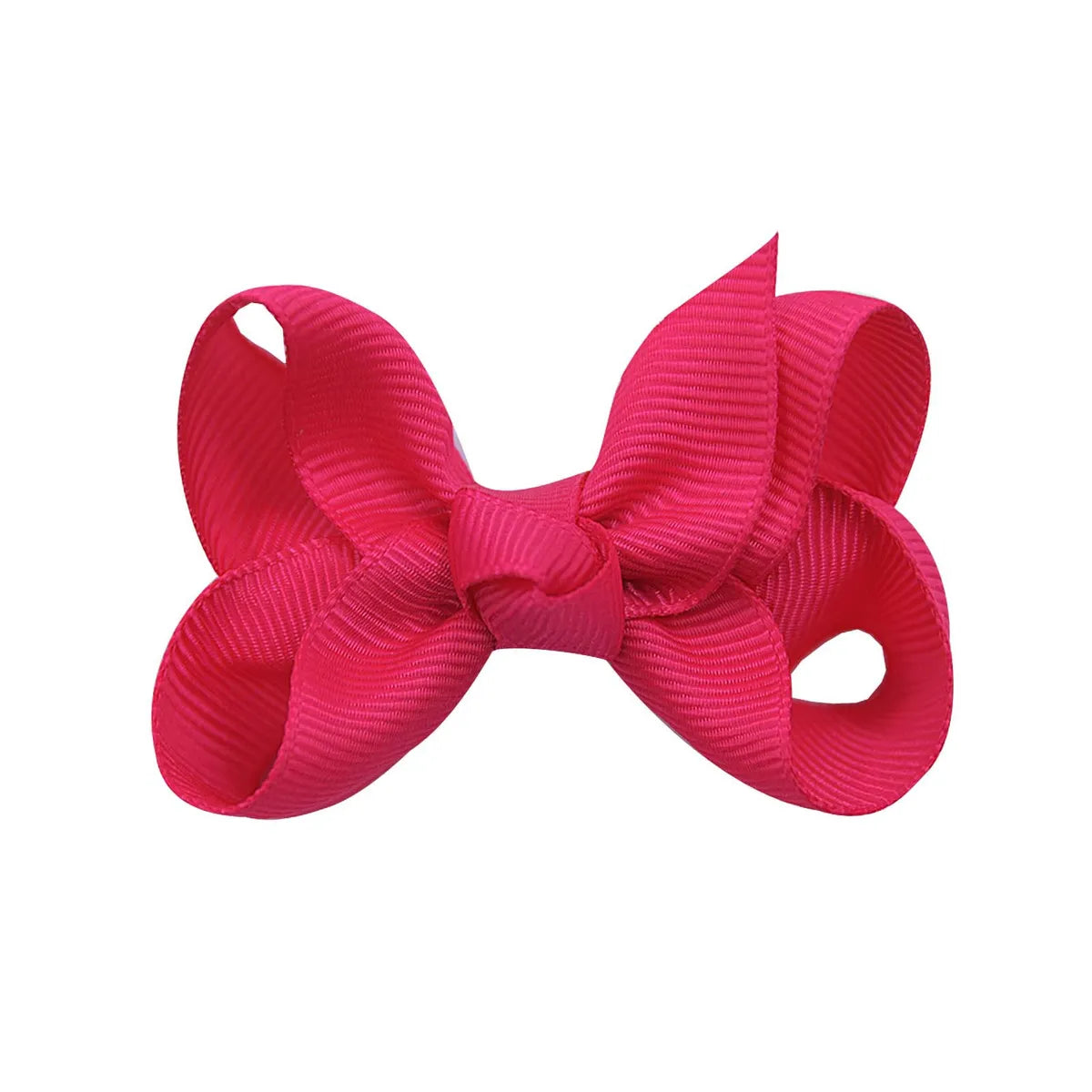 Fashion Solid Color Bow Knot Cloth Hair Clip 1 Piece