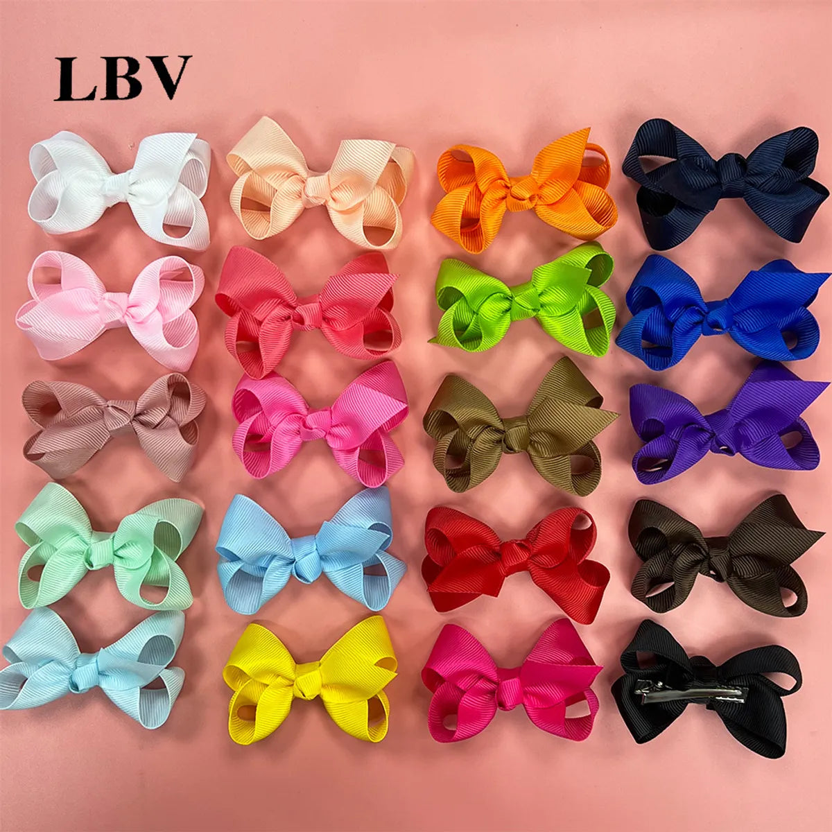 Fashion Solid Color Bow Knot Cloth Hair Clip 1 Piece