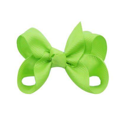 Fashion Solid Color Bow Knot Cloth Hair Clip 1 Piece