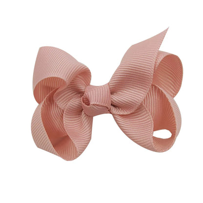 Fashion Solid Color Bow Knot Cloth Hair Clip 1 Piece