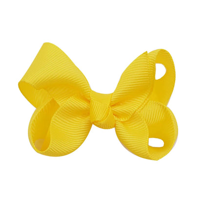 Fashion Solid Color Bow Knot Cloth Hair Clip 1 Piece