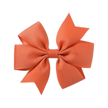 Fashion Solid Color Bow Knot Cloth Hair Clip 1 Piece