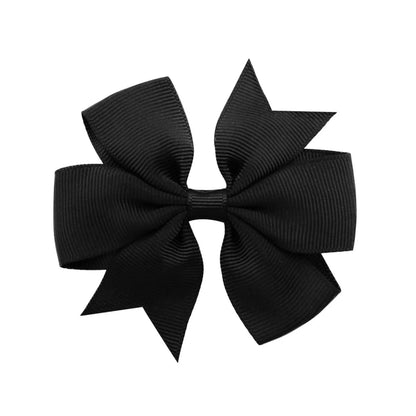 Fashion Solid Color Bow Knot Cloth Hair Clip 1 Piece