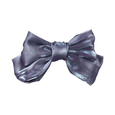 Fashion Solid Color Bow Knot Satin Hair Clip 1 Piece