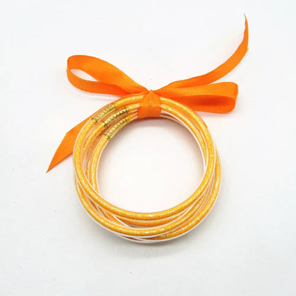 Fashion Solid Color Bow Knot Silica Gel Women'S Bracelets 1 Piece