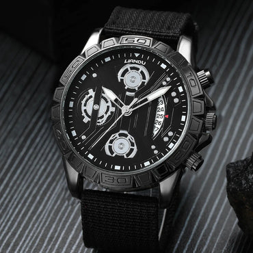 Fashion Solid Color Buckle Quartz Men'S Watches