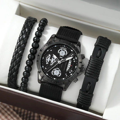 Fashion Solid Color Buckle Quartz Men'S Watches