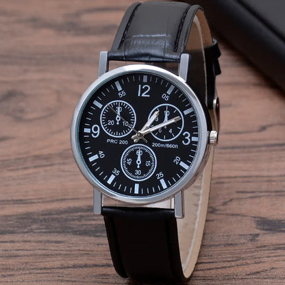 Fashion Solid Color Buckle Quartz Men'S Watches