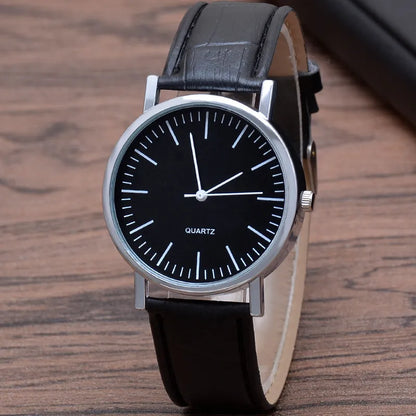 Fashion Solid Color Buckle Quartz Men'S Watches