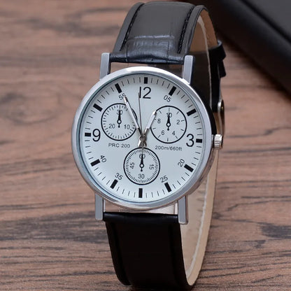 Fashion Solid Color Buckle Quartz Men'S Watches