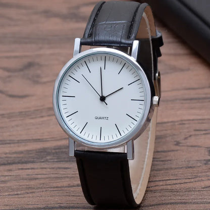 Fashion Solid Color Buckle Quartz Men'S Watches