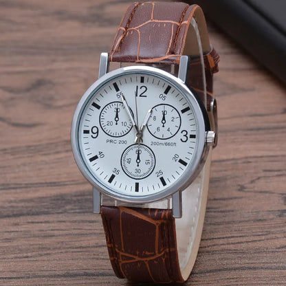 Fashion Solid Color Buckle Quartz Men'S Watches