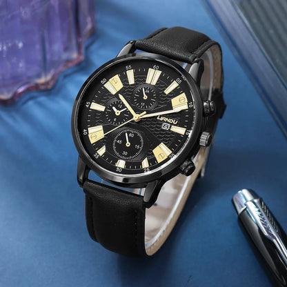 Fashion Solid Color Buckle Quartz Men'S Watches