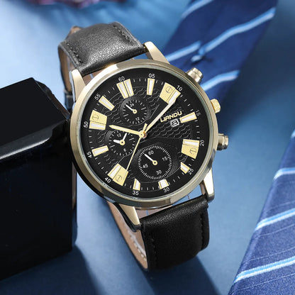 Fashion Solid Color Buckle Quartz Men'S Watches