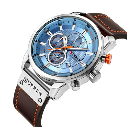 Fashion Solid Color Buckle Quartz Men'S Watches