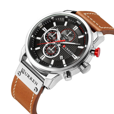 Fashion Solid Color Buckle Quartz Men'S Watches