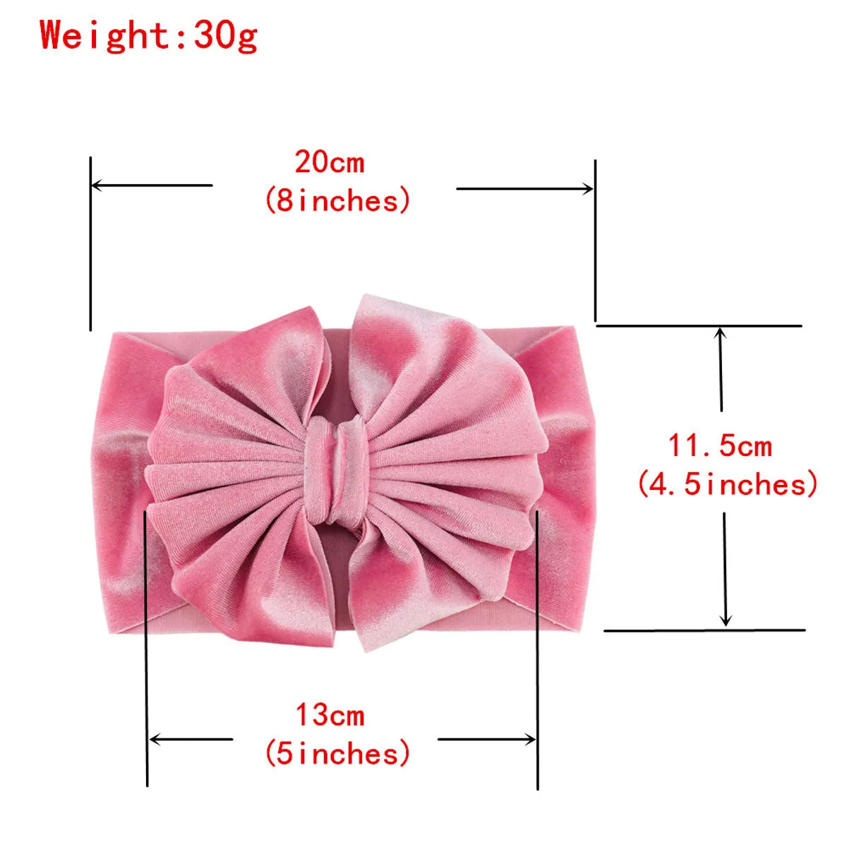 Girl'S Fashion Solid Color Bowknot Hair Band