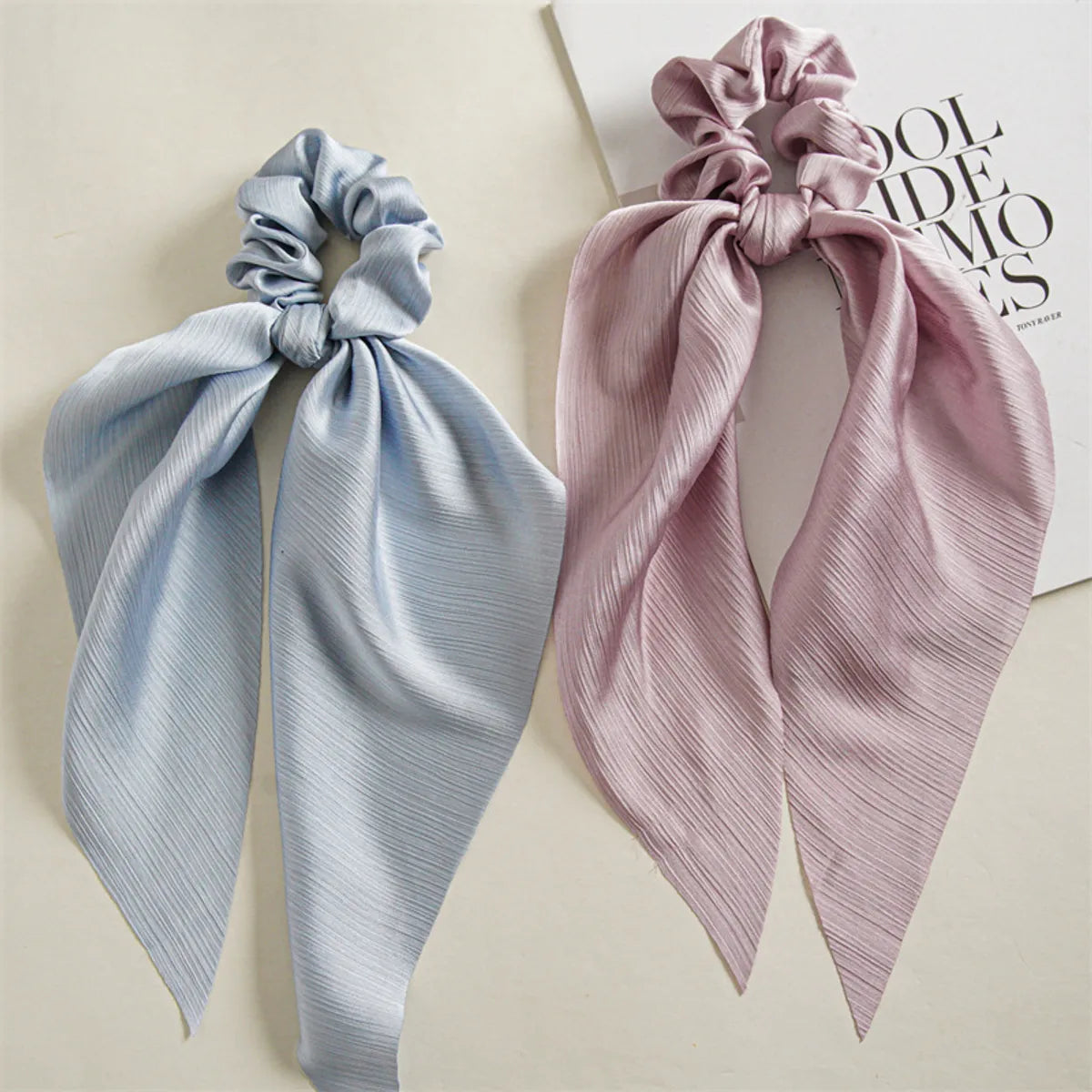 Fashion Solid Color Cloth Hair Tie 1 Piece