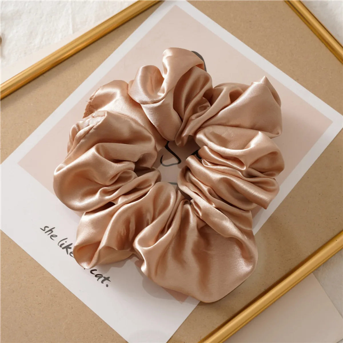 Fashion Solid Color Cloth Handmade Hair Tie 1 Piece