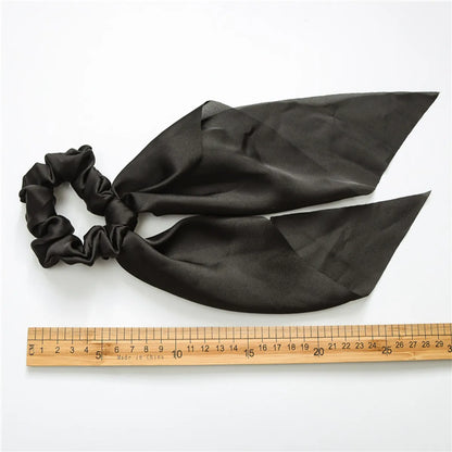 Fashion Solid Color Cloth Pleated Hair Tie 1 Piece