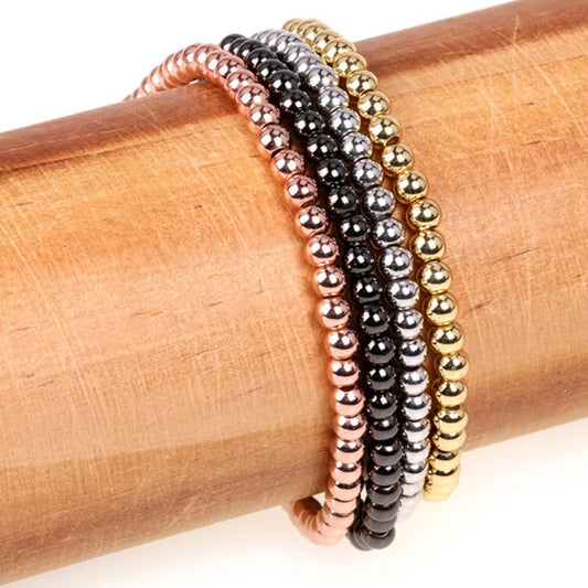 Fashion Solid Color Copper Plating Bracelets 1 Piece