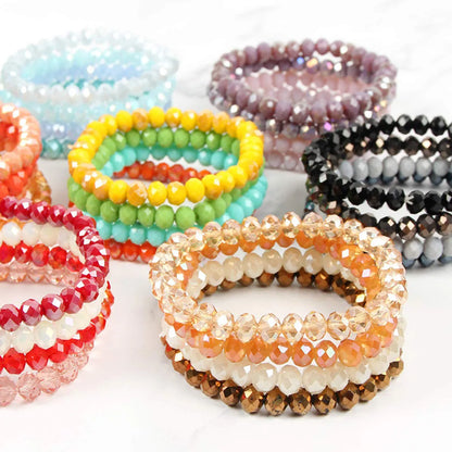 Fashion Solid Color Crystal Wholesale Bracelets