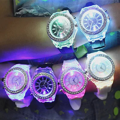 Fashion Solid Color Electronic Women'S Watches