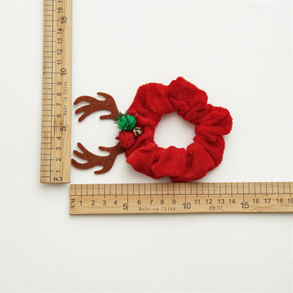 Fashion Solid Color Flannel Hair Tie