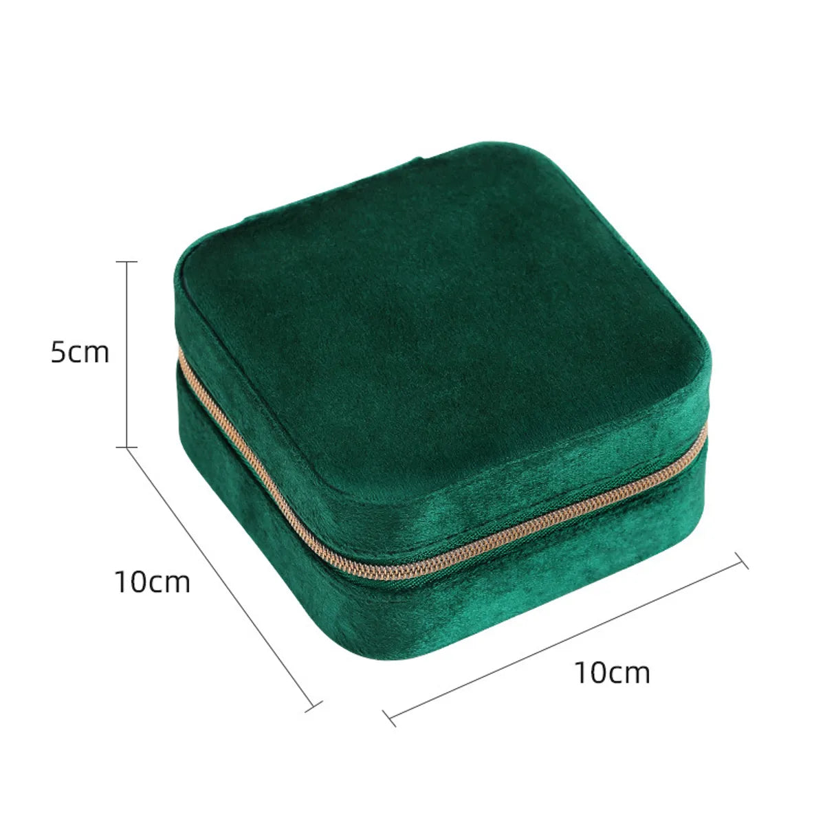 Fashion Solid Color Flannel Jewelry Boxes 1 Piece