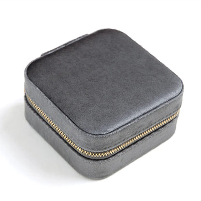 Fashion Solid Color Flannel Jewelry Boxes