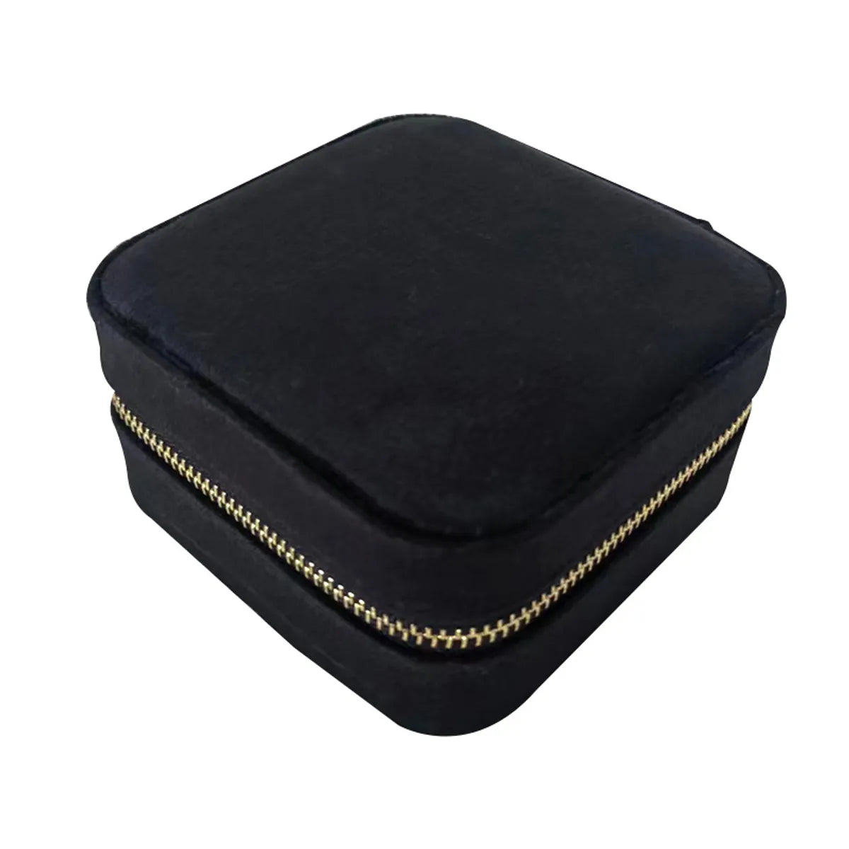 Fashion Solid Color Flannel Jewelry Boxes