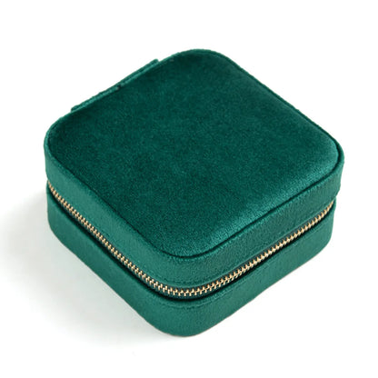 Fashion Solid Color Flannel Jewelry Boxes