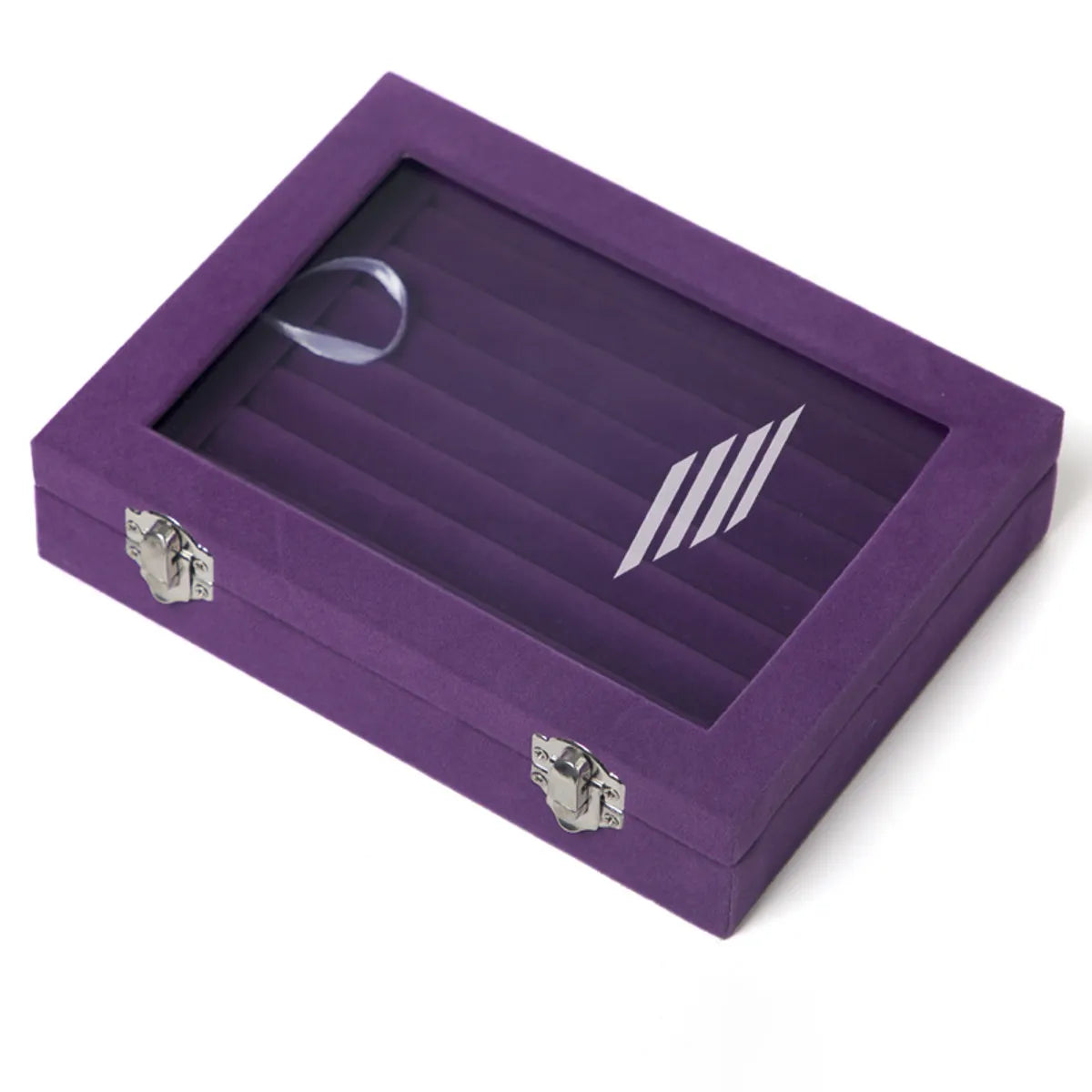 Fashion Solid Color Flannel Jewelry Boxes