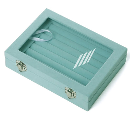 Fashion Solid Color Flannel Jewelry Boxes