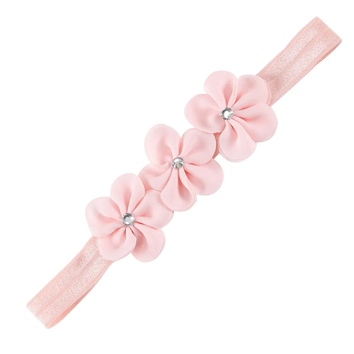 Fashion Solid Color Flower Cloth Pearl Lace Hair Band 1 Piece