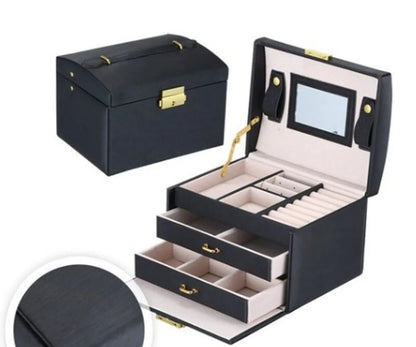 Fashion Solid Color Leather Jewelry Boxes 1 Piece